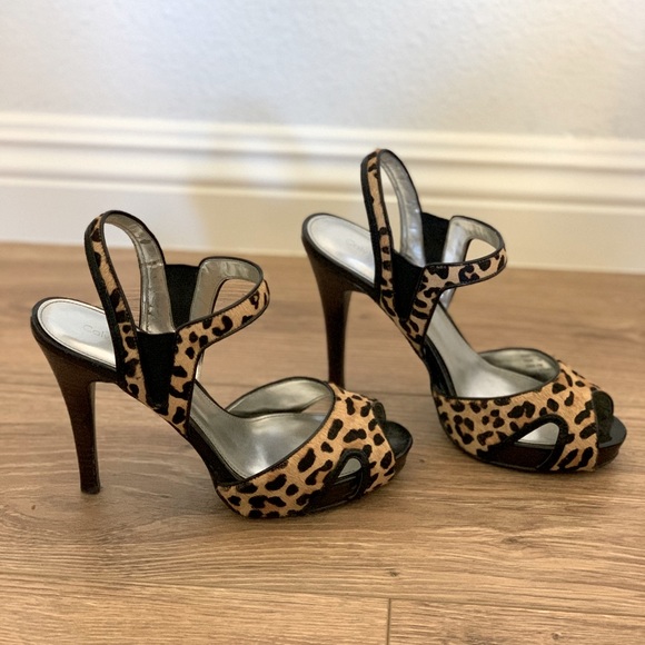 Calvin Klein Vintage Leopard Heels - Picture 2 of 3